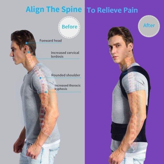 Heavy Back Support Posture Belt for Pain Relief